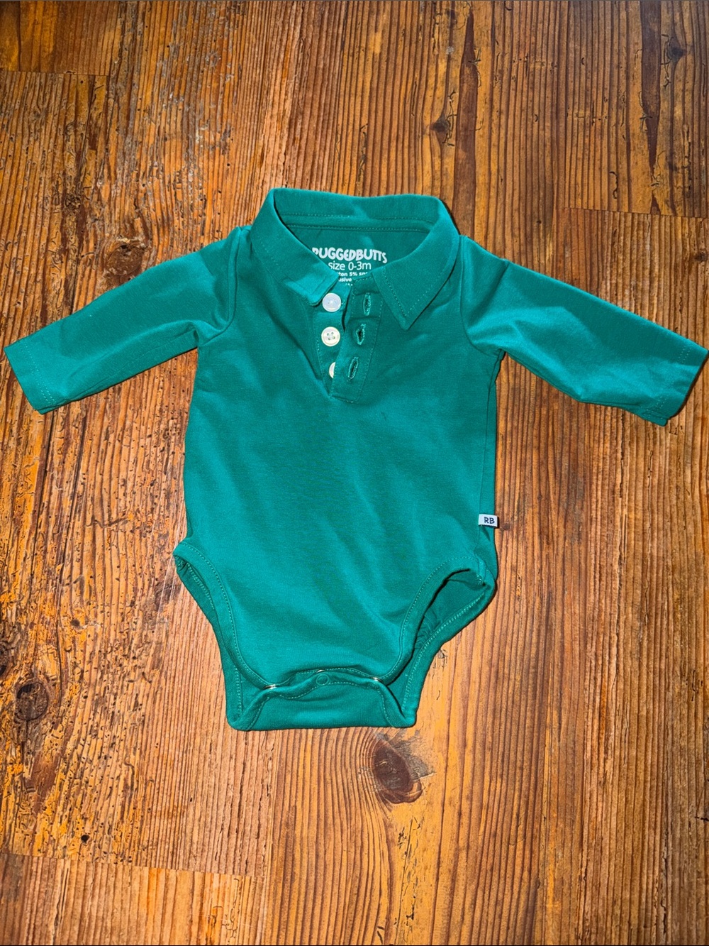 Rugged Butts Collared Onesie